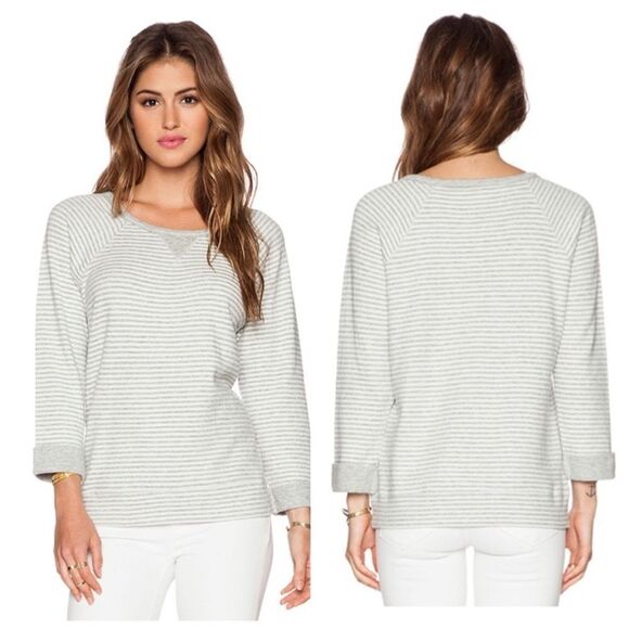 Soft joie Rolled Cuff Altair Sweater Blue/ Cream - Picture 1 of 6